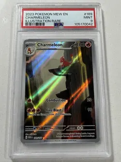PSA 9 2023 Pokemon TCG Mew Lot 2: Alakazam ex 201/165, Charmeleon 169/165 - Image 2