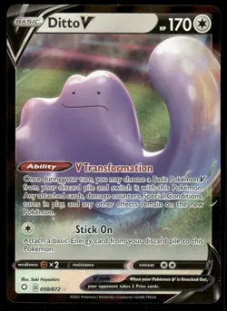 Pokemon Tcg Ditto V #50 Pokemon Shining Fates NM - Image 1