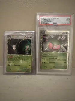 Pokemon Yanmega Prime 98/102 Triumphant Holo PSA 9 and Meganium Prime non graded - Image 1