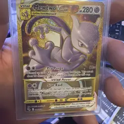 Mewtwo VSTAR 086/078 Gold Secret Rare Pokemon GO Hyper Rare NM - Image 1
