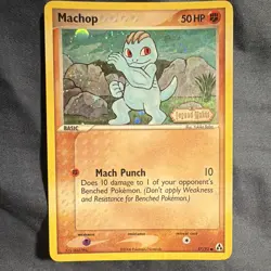 Pokemon TCG Machop 57/92 Legend Maker Reverse Holo 50 HP English - Image 1