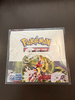 Pokemon - Scarlet and Violet Base Booster Box SEALED with protective case - Image 1