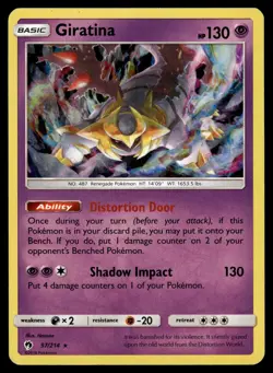 GIRATINA - 97/214 Holo Rare Lost Thunder Pokemon Holo LP - Image 1