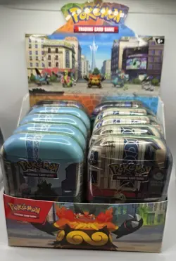 Lumiose City Pokemon Mini Tin Display of 10 tins New sealed - Image 1