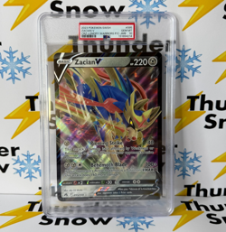 2023 Pokemon Crown Zenith 095 ZACIAN V Legendary Warriors Jumbo PSA 10 POP 3 - Image 1