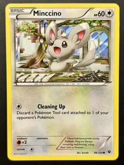 Minccino 86/124 Fates Collide Regular Common Pokemon Near Mint - Image 1