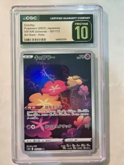 Pokemon TCG Comfey VSTAR Universe 187/172 Holo Art Rare CGC Pristine 10 - Image 3