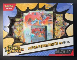 Pokemon Mgea Evolution Ascended Heroes Ex Box Mega Feraligatr - Image 1