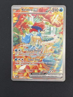 Pokemon Keldeo ex SV: White Flare Special Illustration Rare Holo 167/086 - Image 1