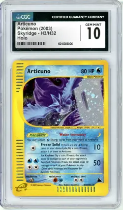 Pokemon Articuno #H3 Skyridge CGC 10 Gem Mint - Image 1