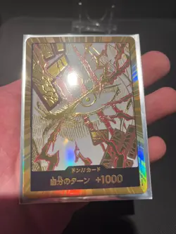 One Piece TCG Gold DON!! Shanks Haki PRB 02 Sammelkarte (Proxy) - Image 3