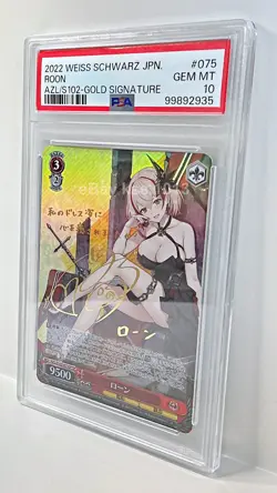 PSA10 Weiss Schwarz Azur Lane AZL/S102-075SP SP SIGNED FOIL Roon - Image 4