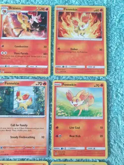 FENNEKIN & BRAIXEN BUNDLE OF POKEMON CARDS - Image 3