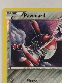 Pokemon Pawniard 81/101 Common Noble Victories Reverse Holo Card 2011 - Image 2
