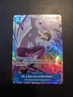 One Piece Card Game TCG Mr.2 Bon.Kurei (Bentham) OP16-055 Alt Art M/NM Condition - Image 1