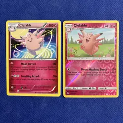 Clefable Reverse 133/214 And Regular Clefable 82/122 Pokemon Card - NM - Image 1