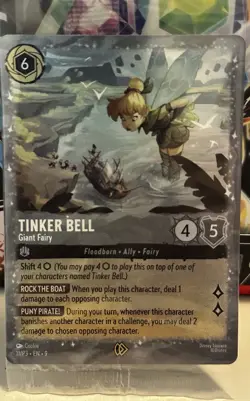 Disney TCG Lorcana Fabled Promo Tinkerbell Giant Fairy Promotional Game Card #11 - Image 1