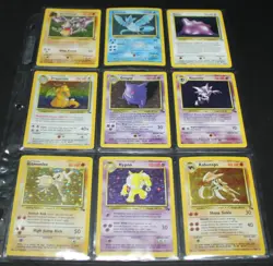 100% Complete MASTER FOSSIL Set 62/62 -Pokemon Cards 1999 Vintage MP LP - Image 2