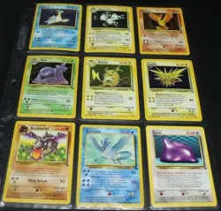 100% Complete MASTER FOSSIL Set 62/62 -Pokemon Cards 1999 Vintage MP LP - Image 4