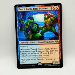 Don & Raph, Hard Science MTG Secret Lair TMNT 0144 Rare Izzet Card - Image 4