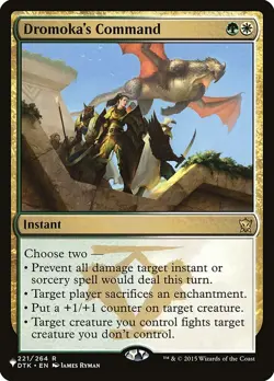 MTG Magic the Gathering Dromoka's Command (DTK-221/2869) The List LP - Image 1