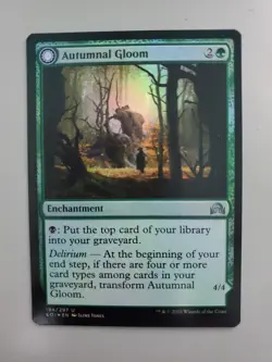 MTG Autumnal Gloom/Ancient Of The Equinox Shadows over Innistrad Foil Uncommon - Image 1