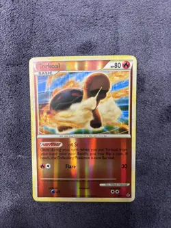 Pokemon 25/95 Torkoal Unleashed Reverse Holo LP - Image 1