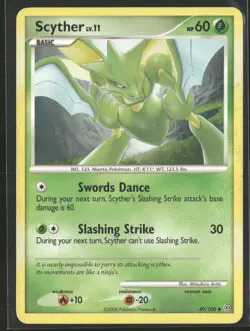 Scyther 49/100 Uncommon Stormfront Pokemon Moderately Played - Image 1