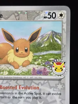 Pokemon Eevee 074/131 Pokemon Day 2025 Promo Reverse Cosmos Holo Near Mint - Image 3
