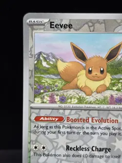 Pokemon Eevee 074/131 Pokemon Day 2025 Promo Reverse Cosmos Holo Near Mint - Image 4