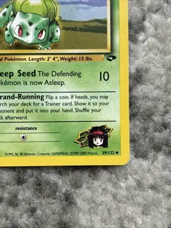 Pokemon TCG Erika's Bulbasaur Gym Challenge 39/132 Regular Unlimited MP - Image 4