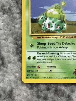 Pokemon TCG Erika's Bulbasaur Gym Challenge 39/132 Regular Unlimited MP - Image 5