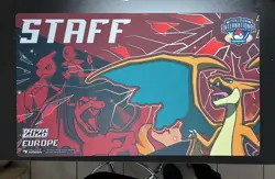 Pokemon EUIC 2026 STAFF EXCLUSIVE Mega CHARIZARD Y PLAYMAT - Image 2