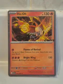 Pokemon Ho-Oh EB Games Stamped Promo 010/086 Chaos Rising (SEALED!) - Image 1