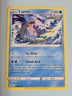 2021 Lapras 54/264 - Fusion Strike - NM/MINT Pokemon TCG - Image 2