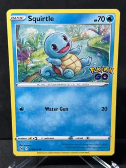 Squirtle 015/078 Pokemon Go Non Holo Pokemon Near Mint - Image 1