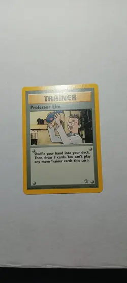 Pokemon TCG Trainer Professor Elm Neo Genesis Set 96/111 Uncommon HP - Image 1