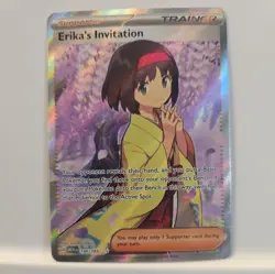 Erika’s Invitation 196/165 Special Illustration Rare — 151, Near Mint, Toploaded - Image 1
