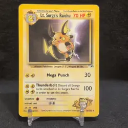 Wizards of the Coast Pokemon TCG Gym Heroes Lt. Surge's Raichu 28/132 Holo - Image 1