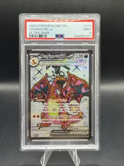 Pokemon Charizard EX 215/197 Scarlet & Violet Obsidian Flames Ultra Rare PSA 10 - Image 1