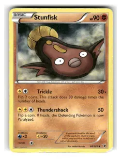 Stunfisk 68/101 Uncommon Noble Victories Pokemon Moderately Played - Image 1