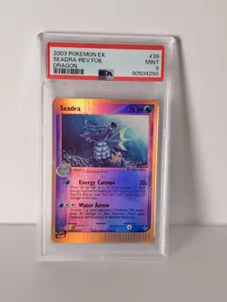 PSA 9 Seadra 39/97 Reverse Foil / Holo Ex Dragon 2003 Pokemon MINT *Low Pop* - Image 1