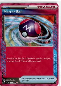 Pokemon Temporal Forces Master Ball #153/162 - Image 1