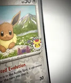 Pokemon TCG - Eevee 074/131 Pokemon Day 2025 Stamp Prismatic Evolutions Holo NM+ - Image 3