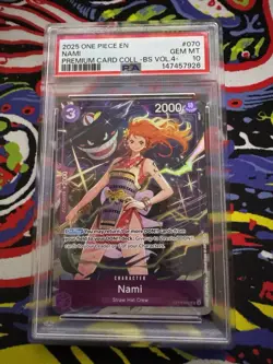 2025 ONE PIECE PREMIUM CARD COLLECTION -BEST SELECTION VOL.4 - #070 NAMI PSA 10 - Image 1
