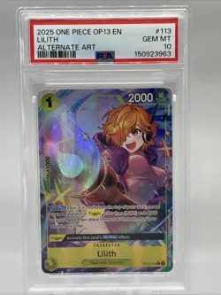 ONE PIECE LILITH OP13-113 CARRYING ON HIS WILL ALT ART PSA 10 Gem Mint🔥 - Image 1