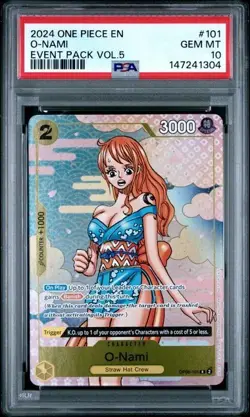 O-NAMI OP06-101 | 2024 ONE PIECE EVENT PACK VOL.5 PSA 10 - Image 1