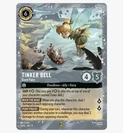 Tinker Bell - Giant Fairy Promo Glimmer Foil - Disney Lorcana Near Mint SEALED - Image 1