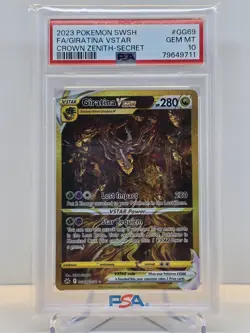 2023 POKEMON SWORD & SHIELD CROWN ZENITH SECRET FULL ART/GIRATINA VSTAR PSA 10 - Image 1