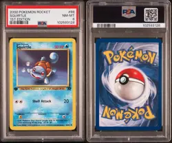 2000 Pokemon Rocket #68 Squirtle 1st Edition PSA 8 NM-MT - Image 1